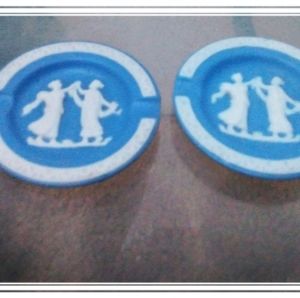 Vintage small blue ashtrays